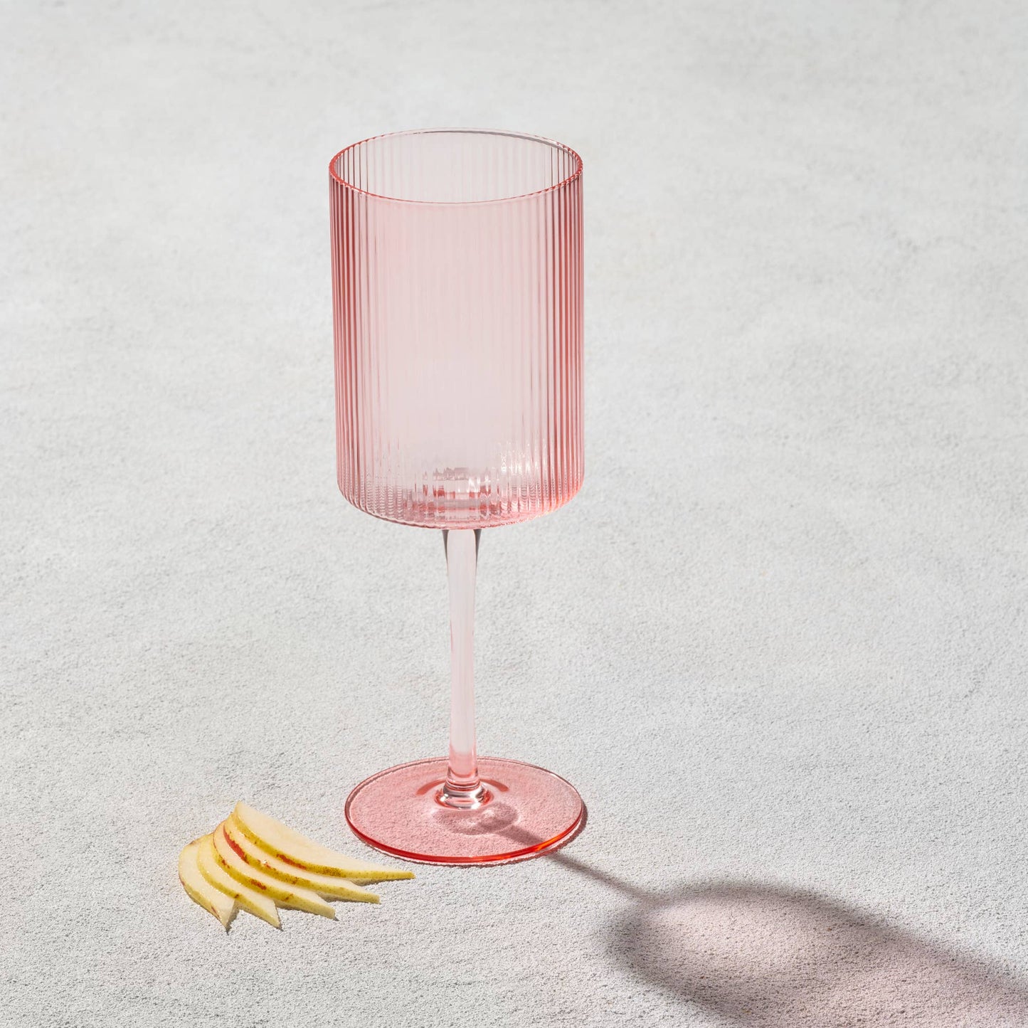 Vikko Decor - Malibu, Ribbed Glass, Blush