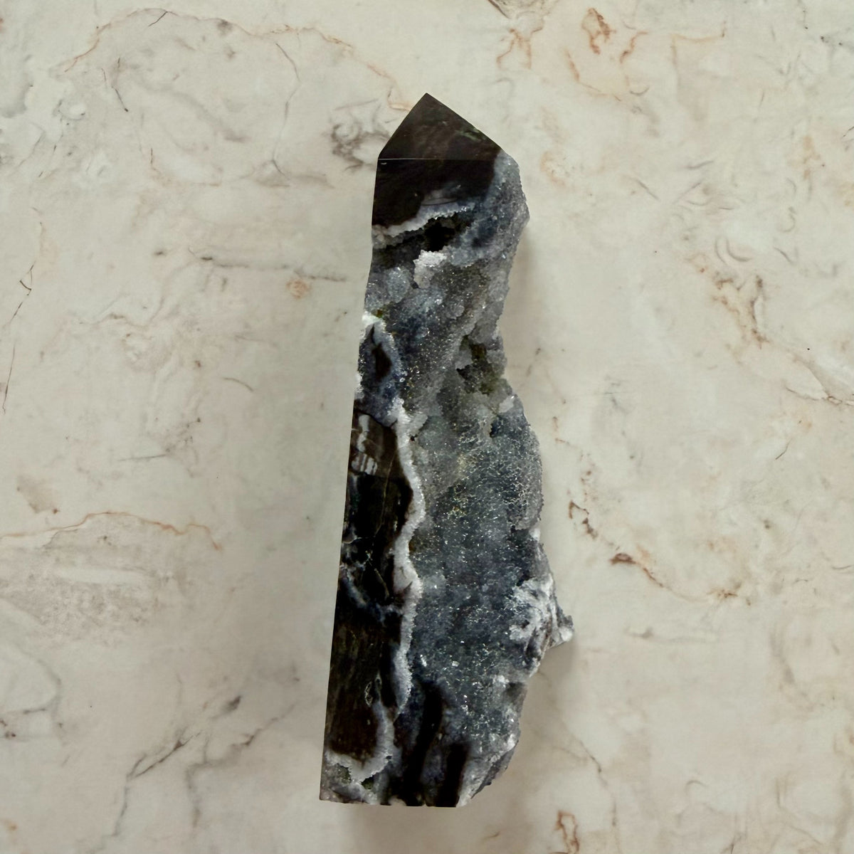 Josh's Sphalerite Druzy Tower 163g