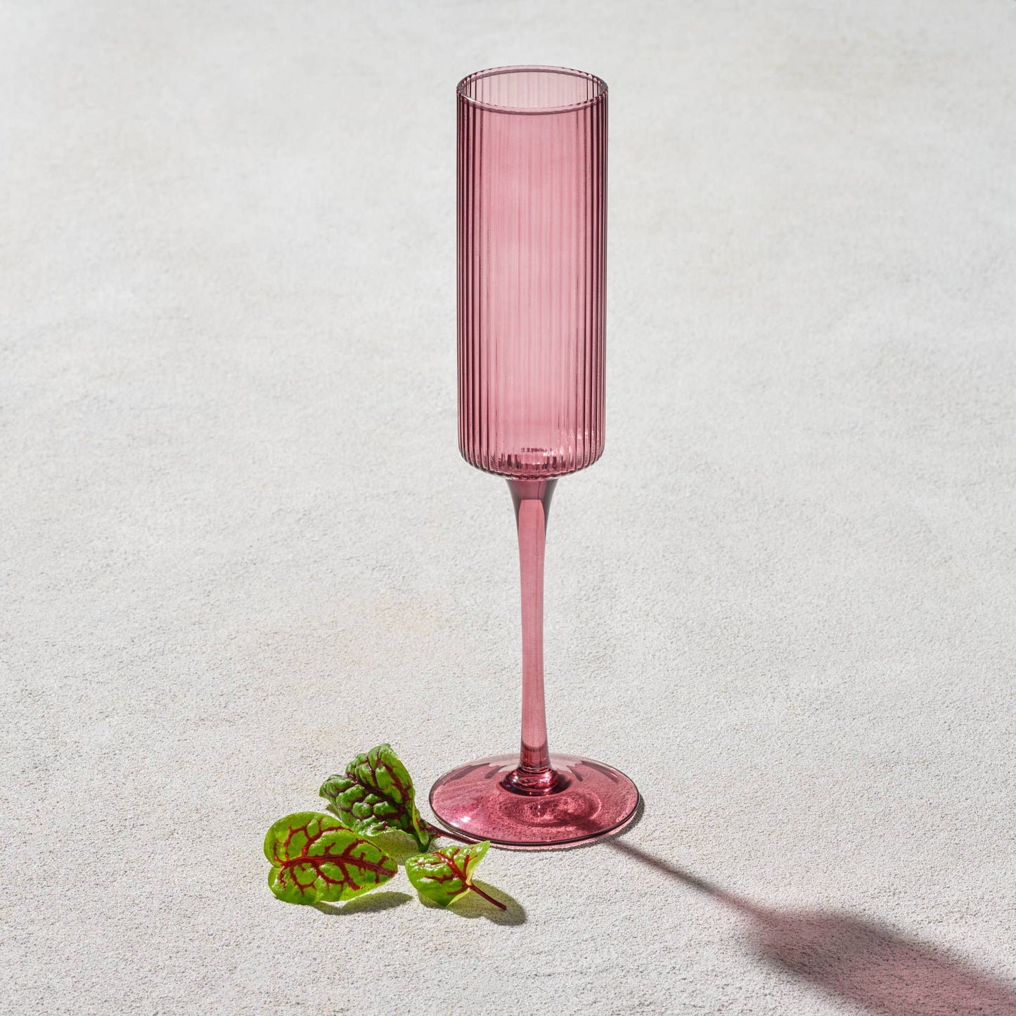 Vikko Decor - Malibu, Ribbed Glass, Plum