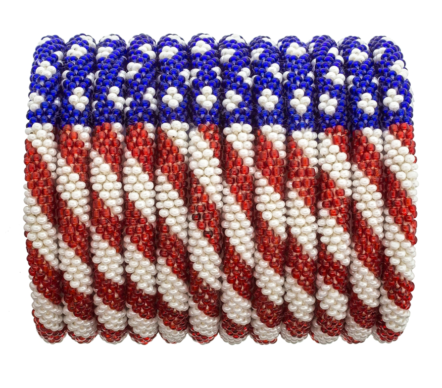 Roll-On Patriotic Jewelry - Stars & Stripes