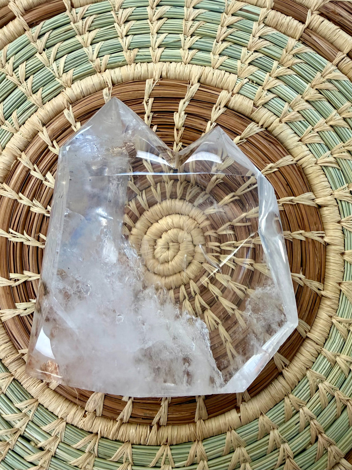 Clear Quartz Double-Point Freeform Tower