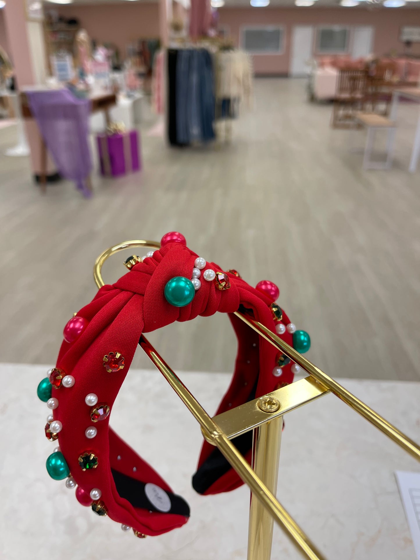 Pearl & Jewel Christmas Headband