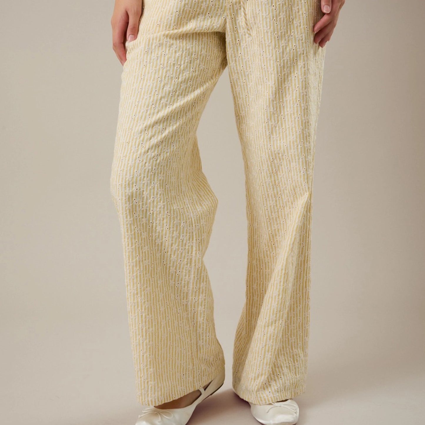 Low Waist Yellow Pants