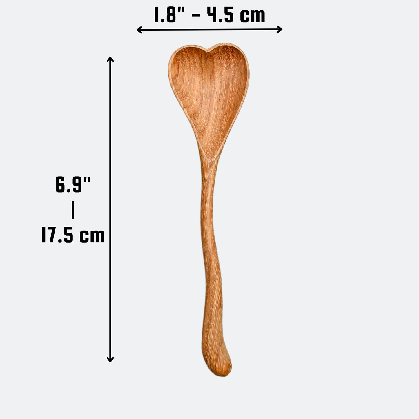 Wiggly Heart-Shaped Wooden Spoon
