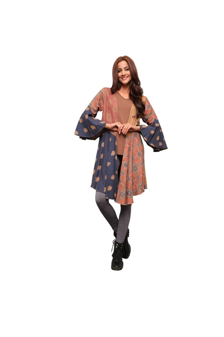 Fall Linen Bell Sleeve Cardigan