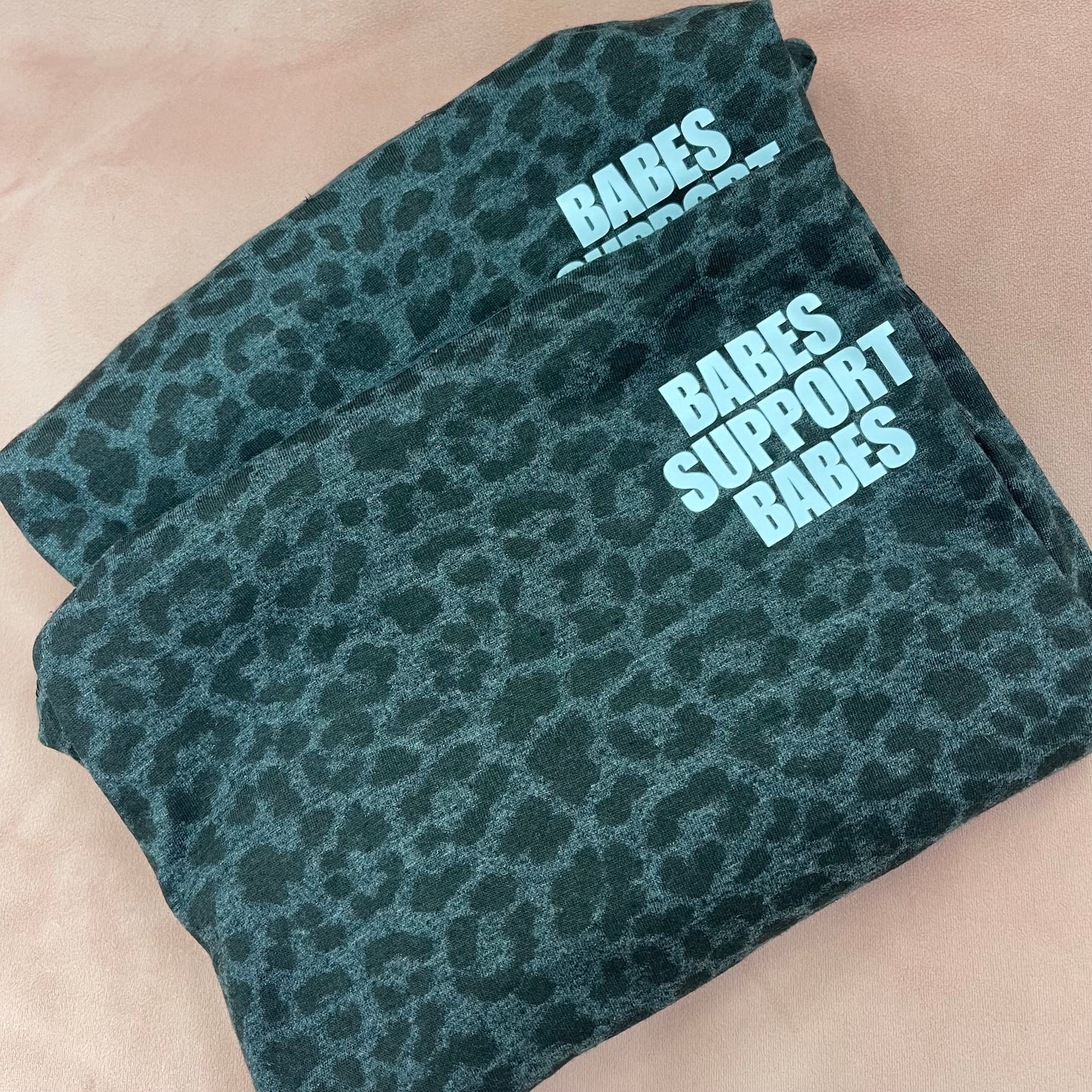 Black Cheetah Babes Support Babes Crop