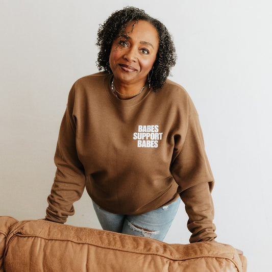 Babes Support Babes Brown Sweater
