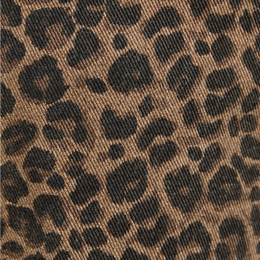 Mid-Rise Leopard Boyfriend Jeans