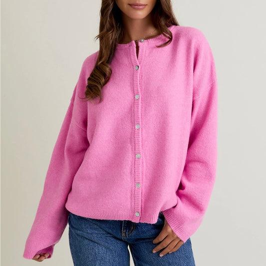 Pink Sweater Cardigan