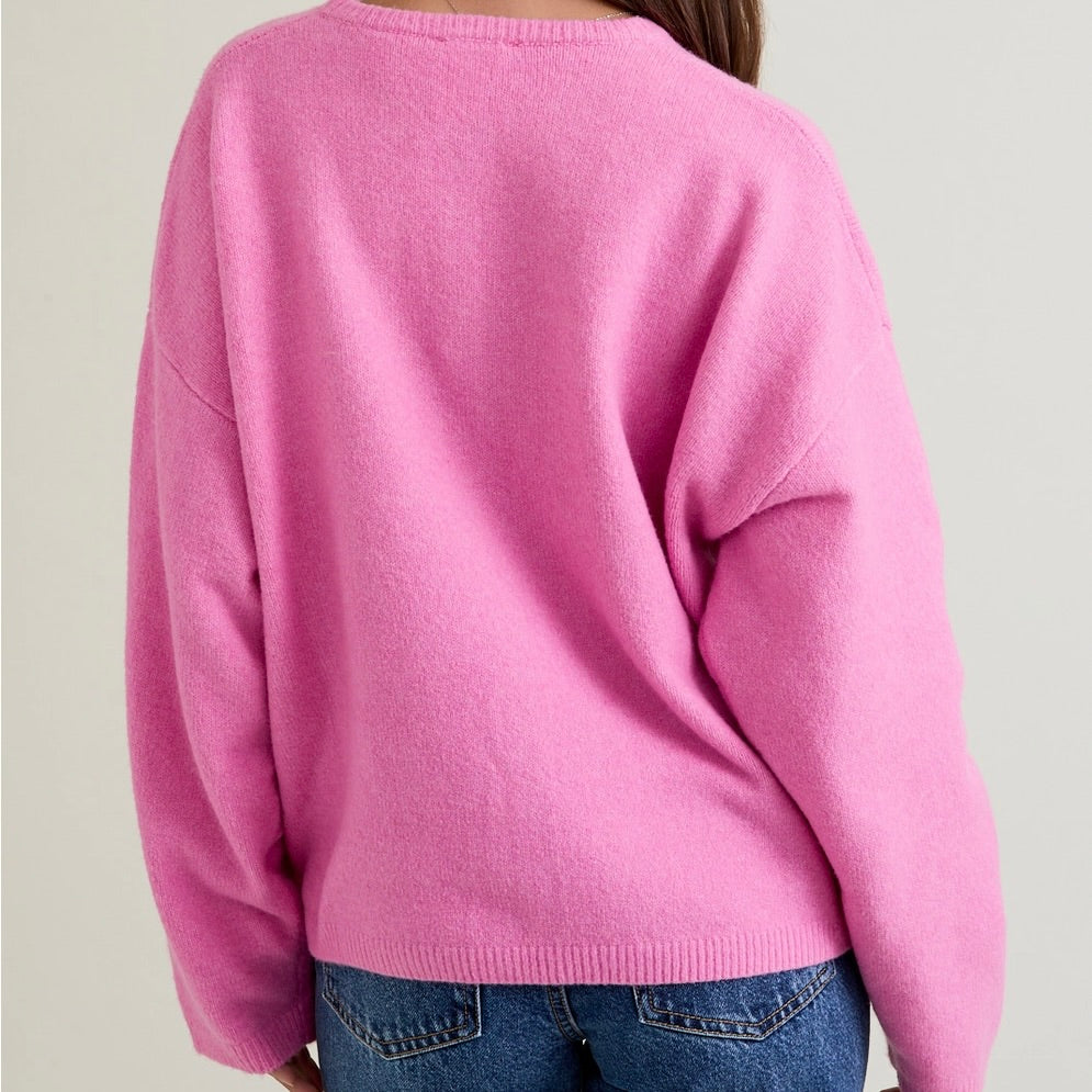 Pink Sweater Cardigan