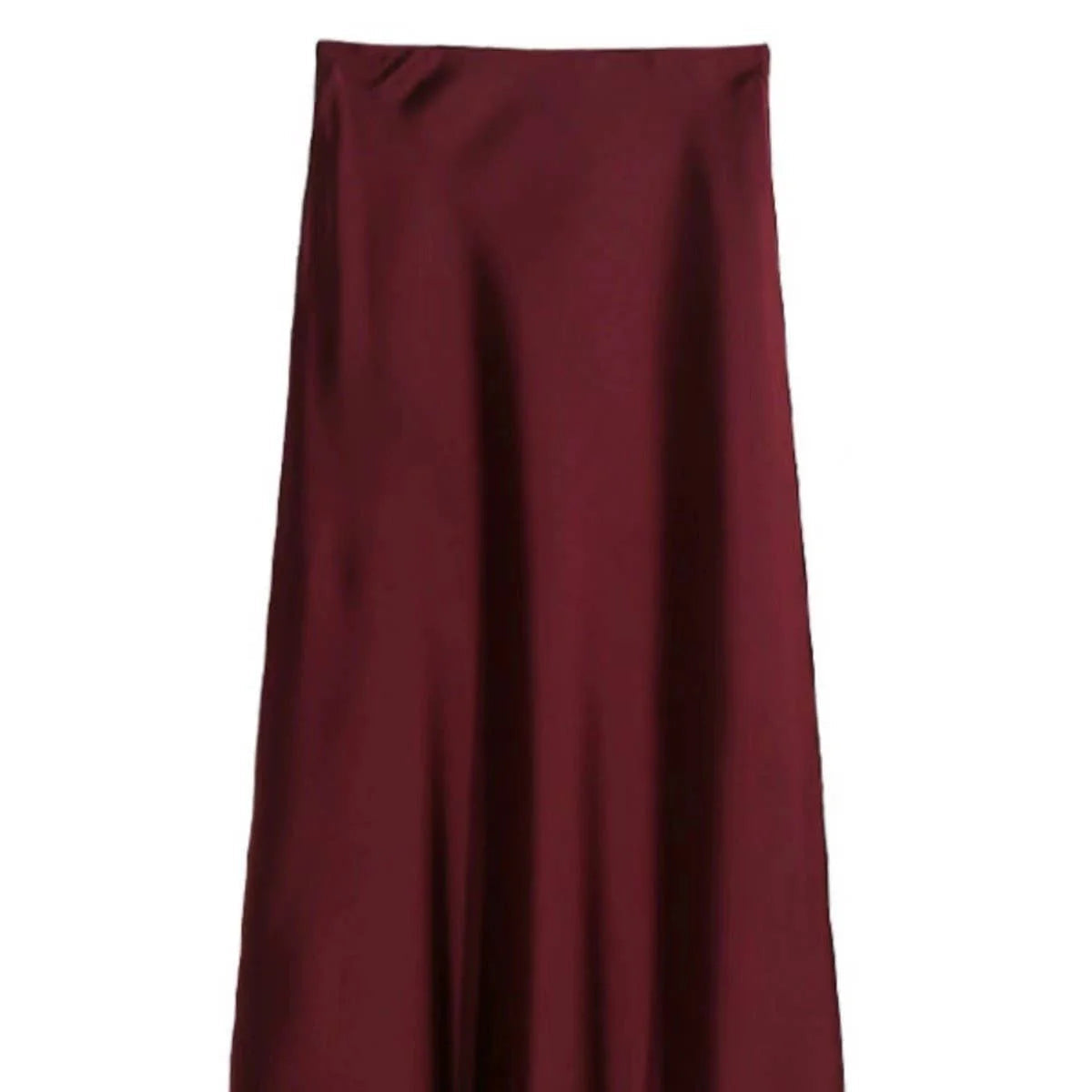 Satin Midi Skirt