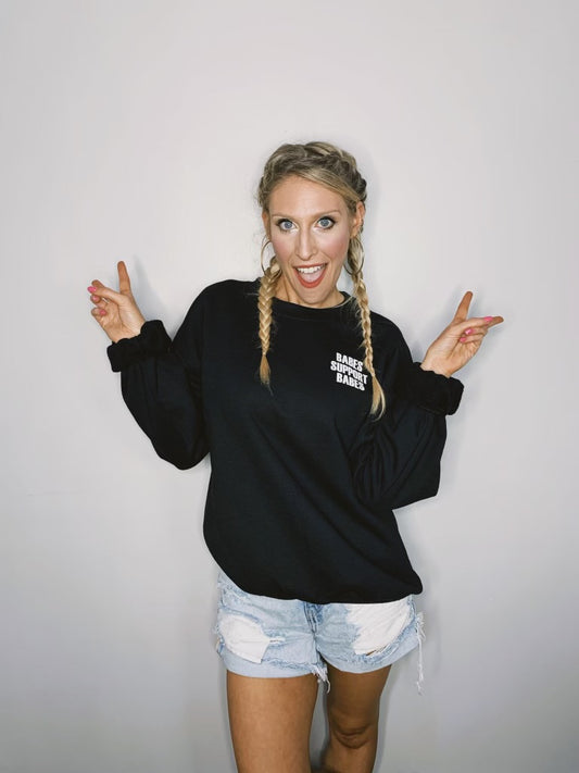 Babes Support Babes Black Sweater