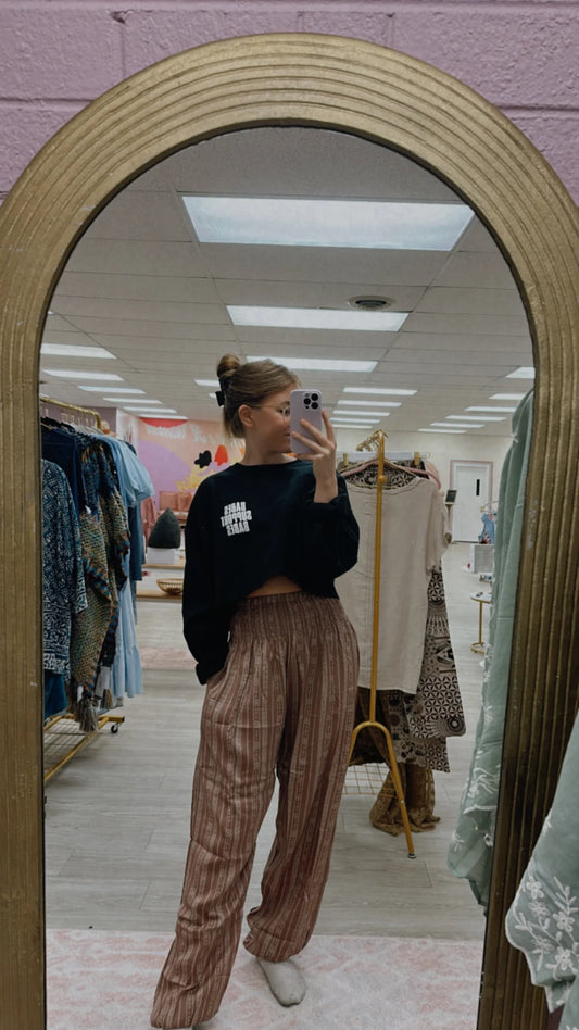 Yao Tribal Harem Pants with Pockets