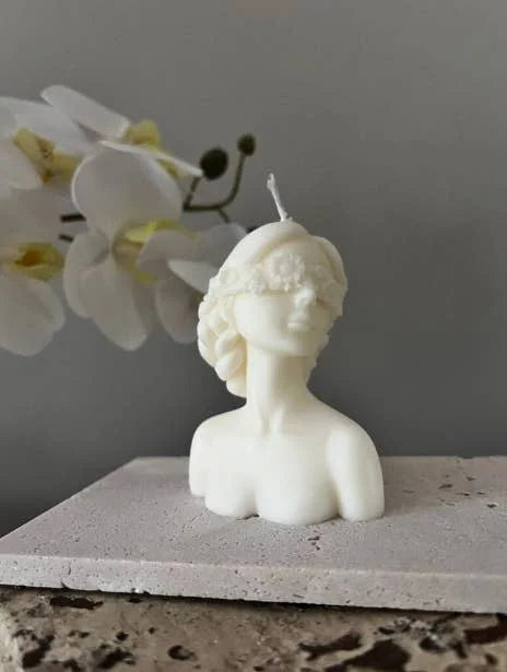 Soy Wax Flower Blindfoled Girl Home Decor Scented Candles