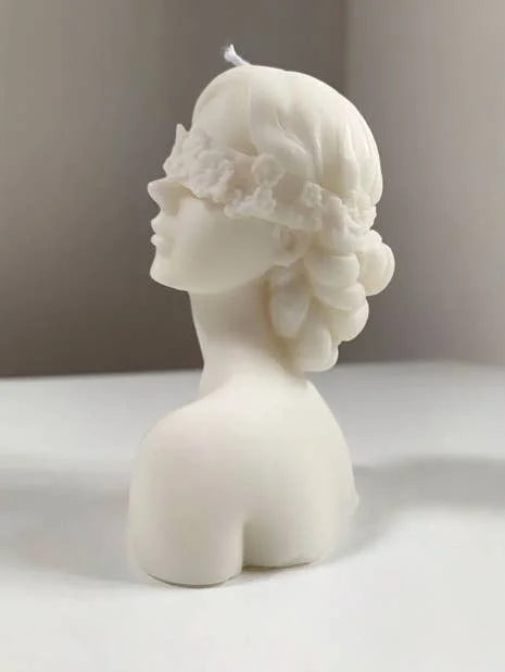 Soy Wax Flower Blindfoled Girl Home Decor Scented Candles