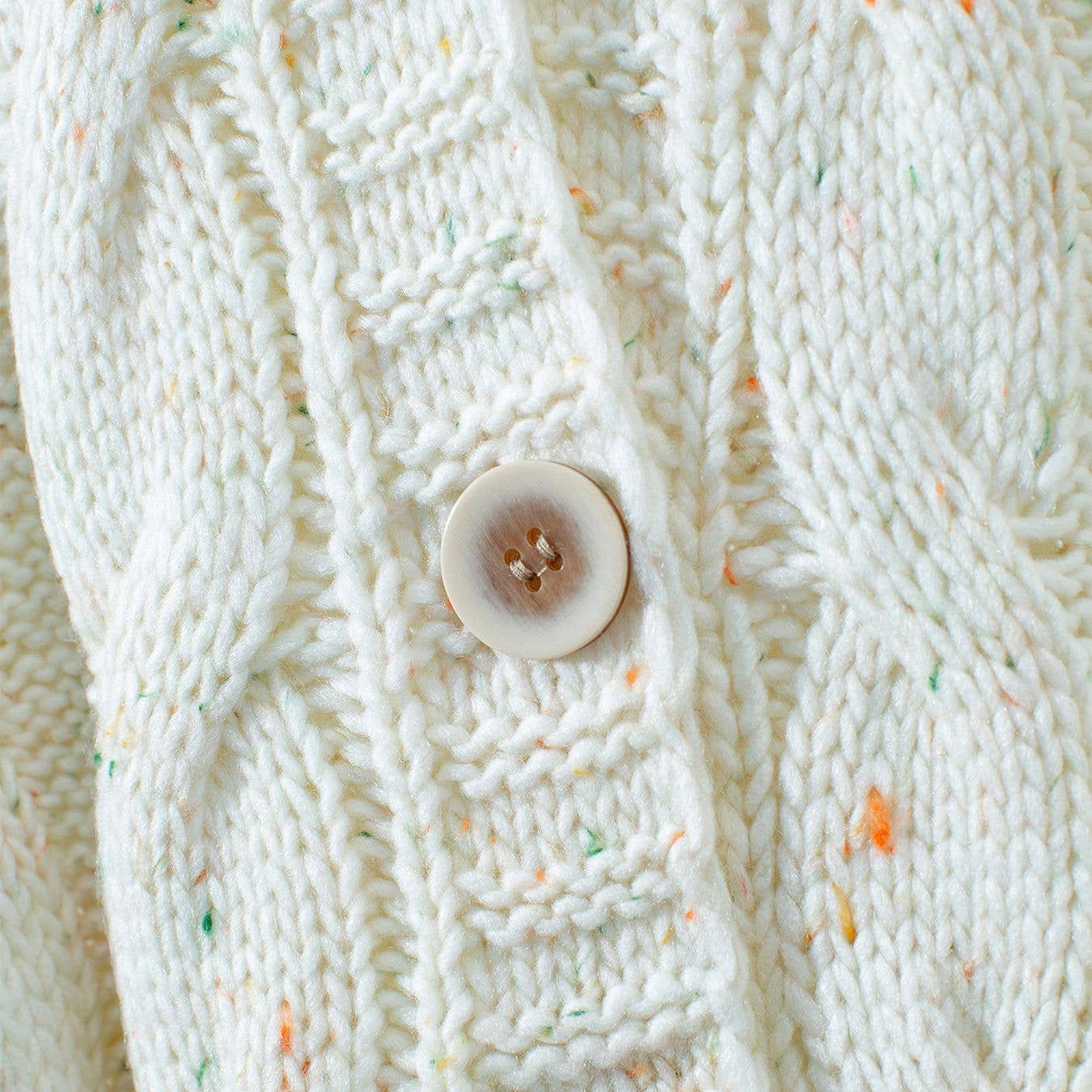 Colorful Button Knit Cardigan