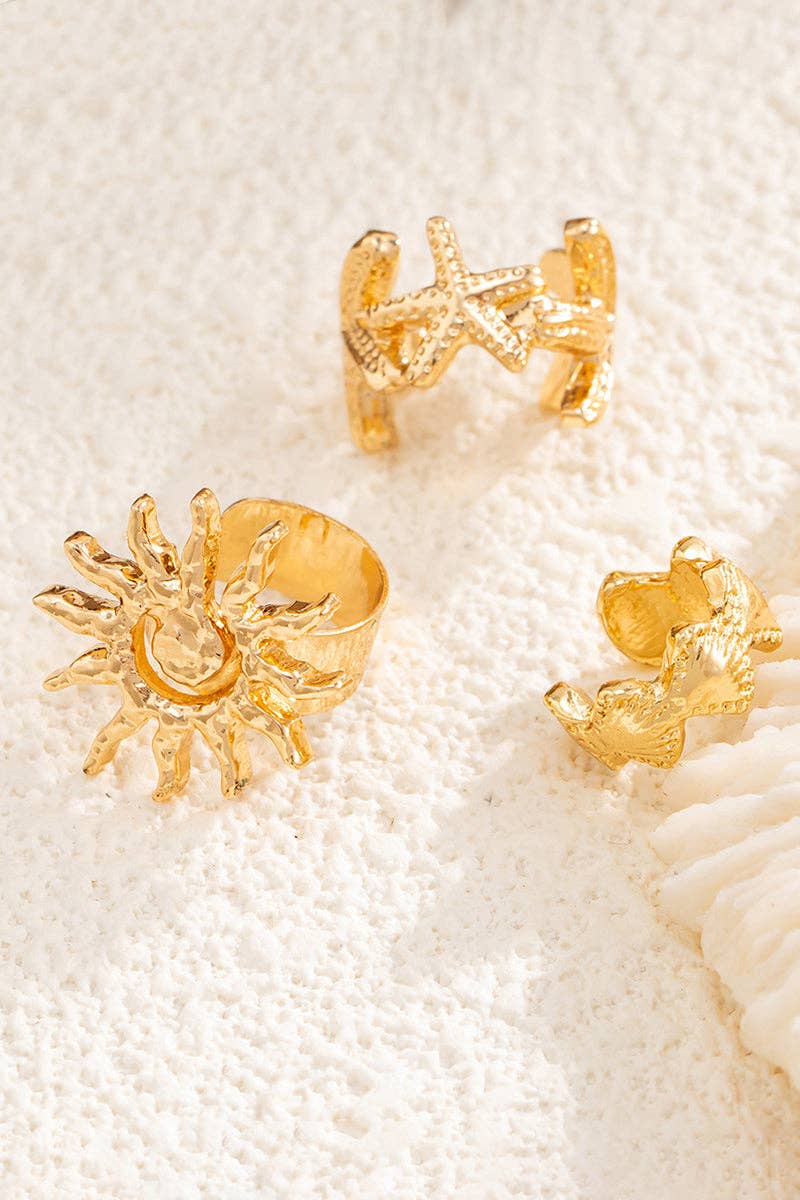 Celestial and Nautical Ear Cuff Set