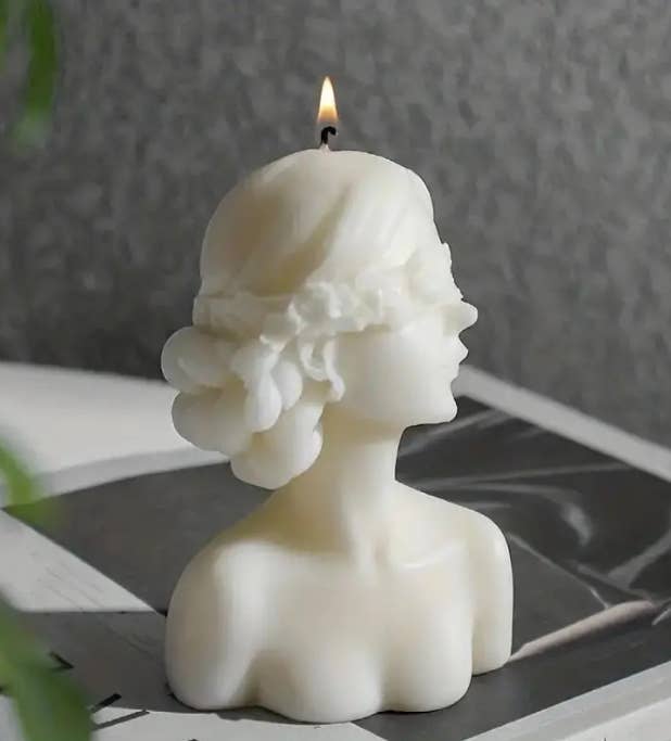 Soy Wax Flower Blindfoled Girl Home Decor Scented Candles