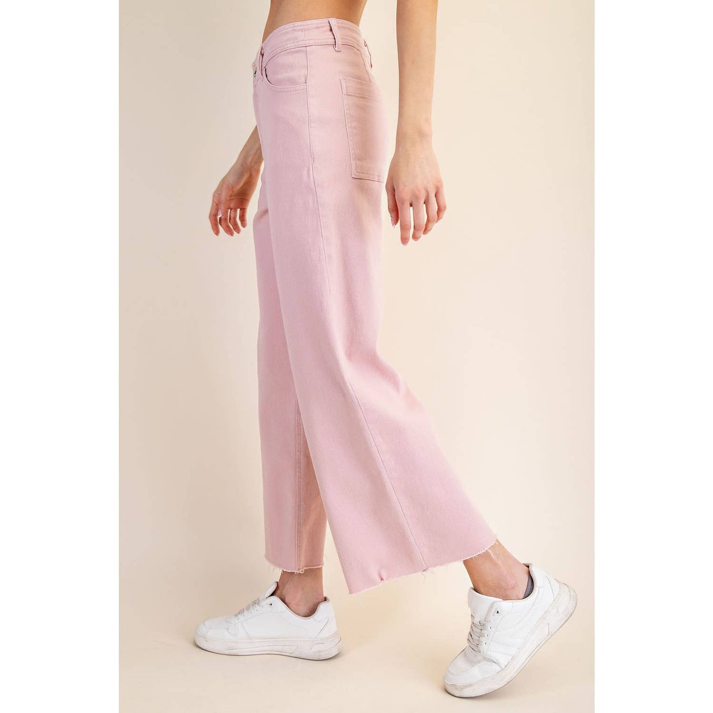 Cotton Wide Leg Ankle