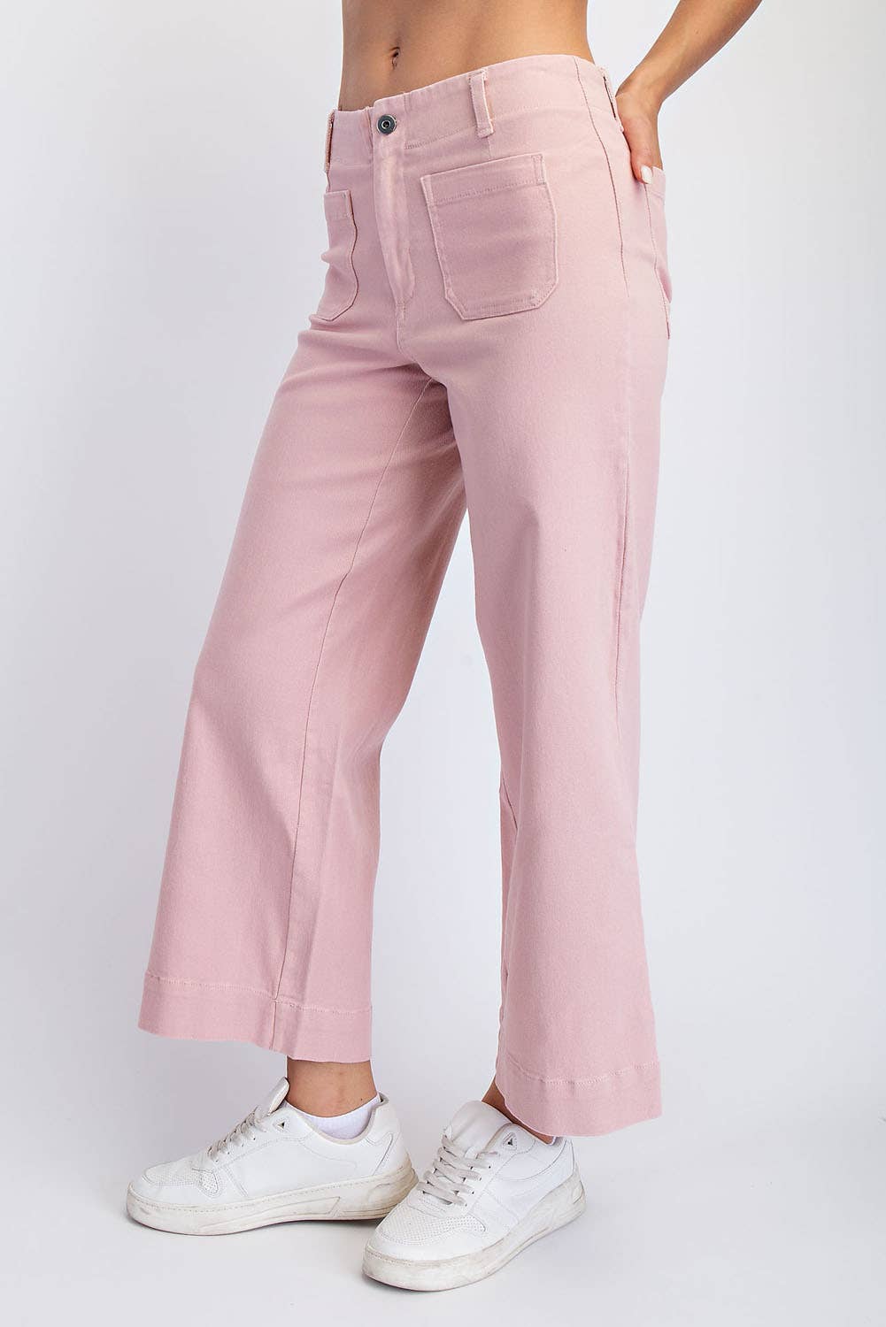 Cotton Wide Leg Ankle