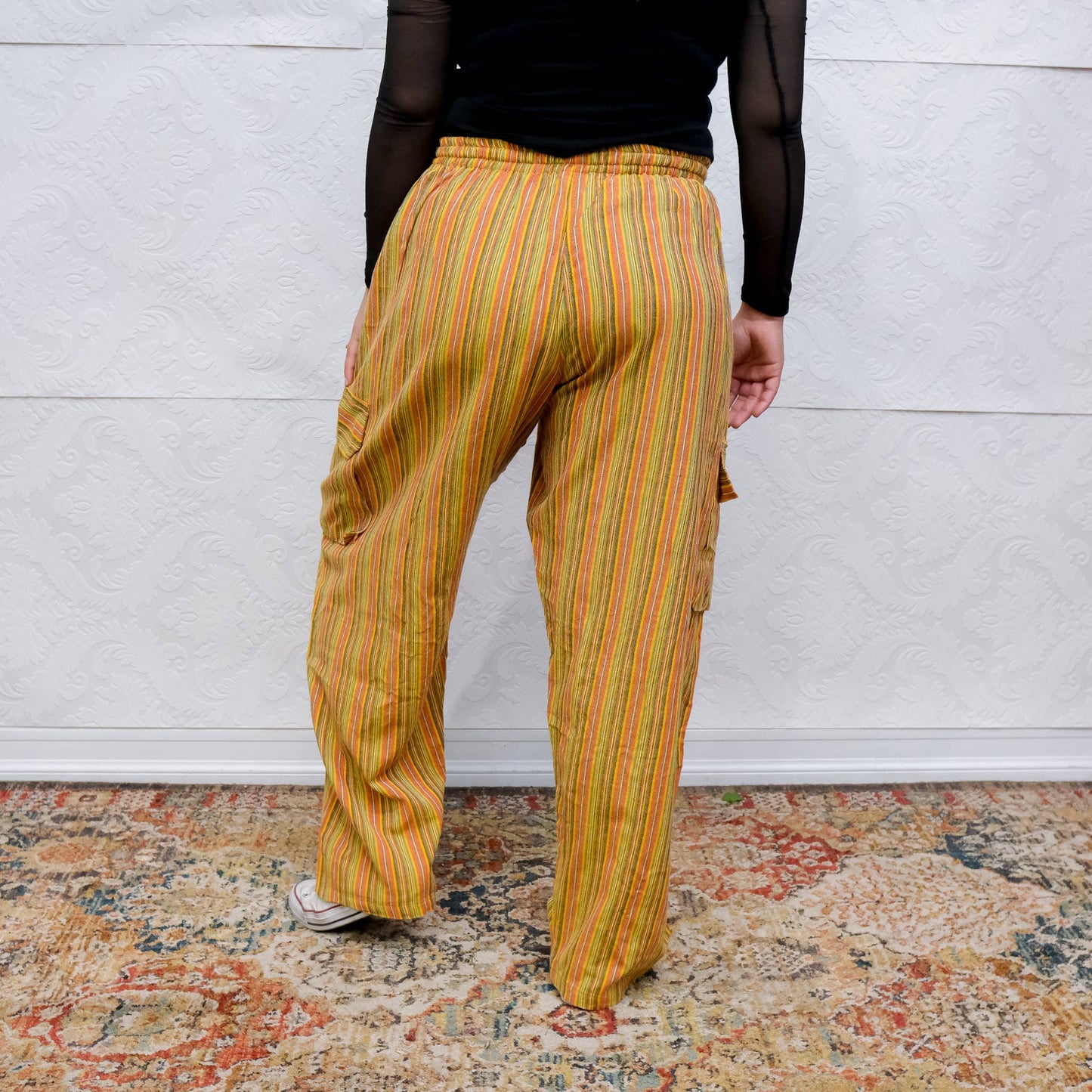 Multicolor Unisex Cotton Cargo Pants