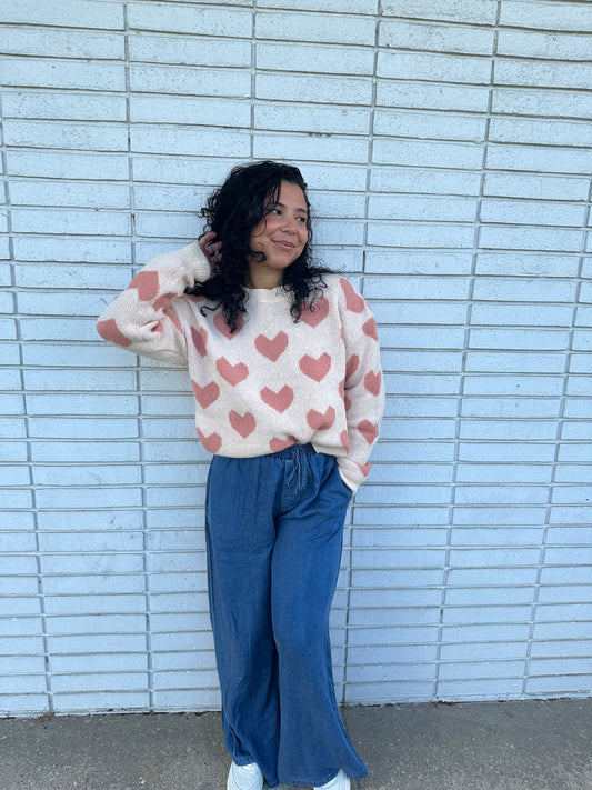 HEART Warm Cute Sweater