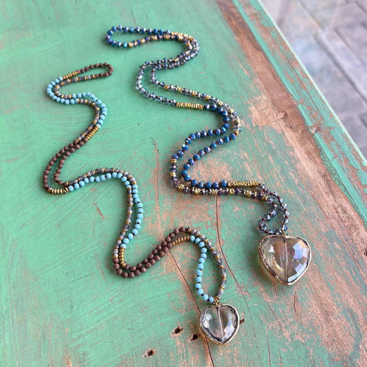 Crystal Heart Necklaces