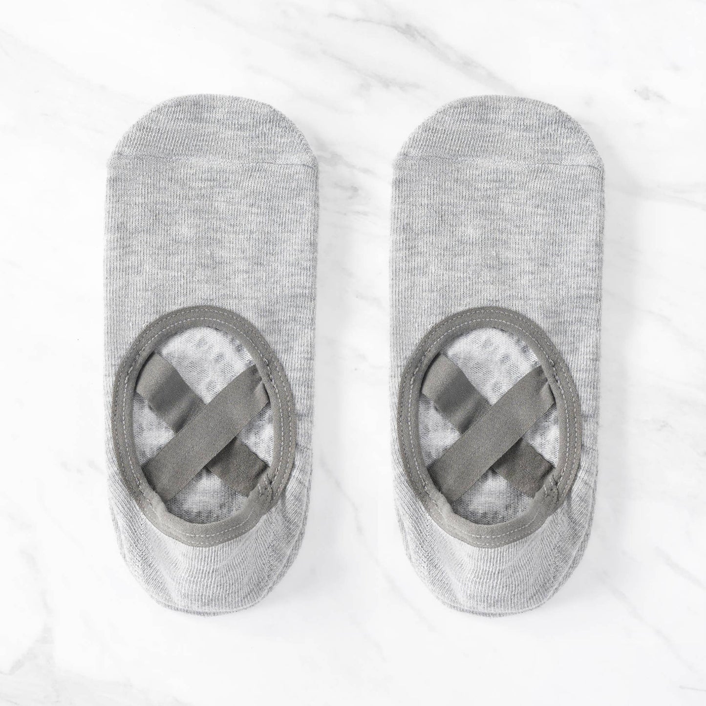 Backless Cross-Strap Gripped Yoga Socks – Non-Slip.