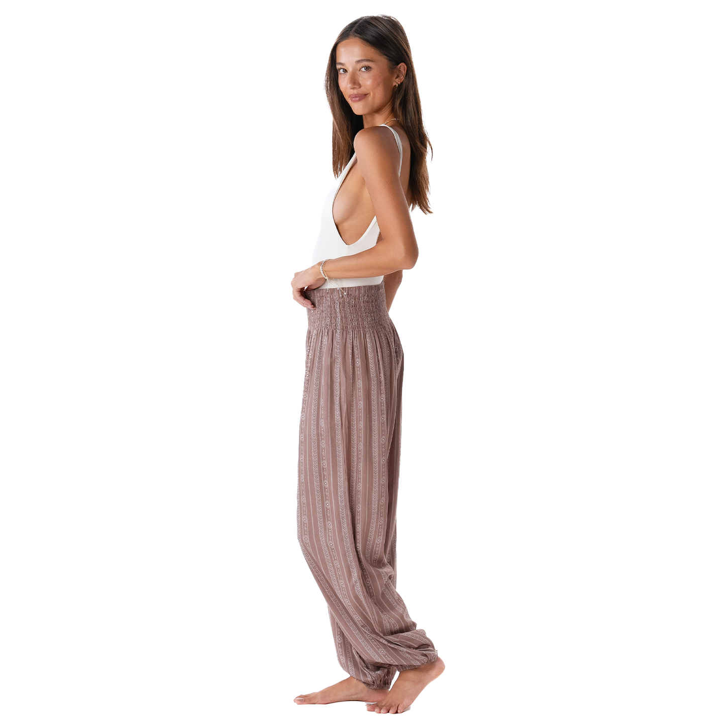 Yao Tribal Harem Pants with Pockets