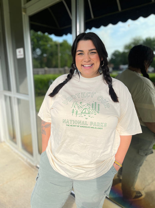 Protect Our National Parks T-Shirt in Cream