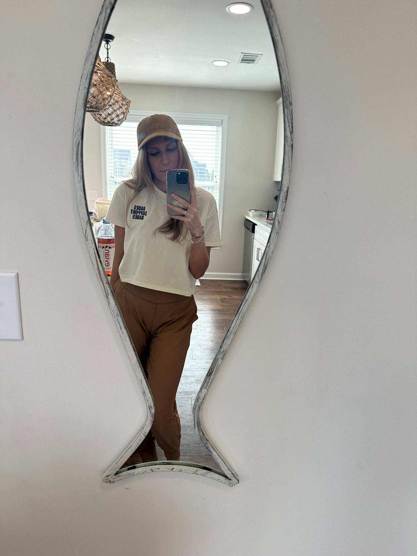 Babes Support Babes Cropped White Tee
