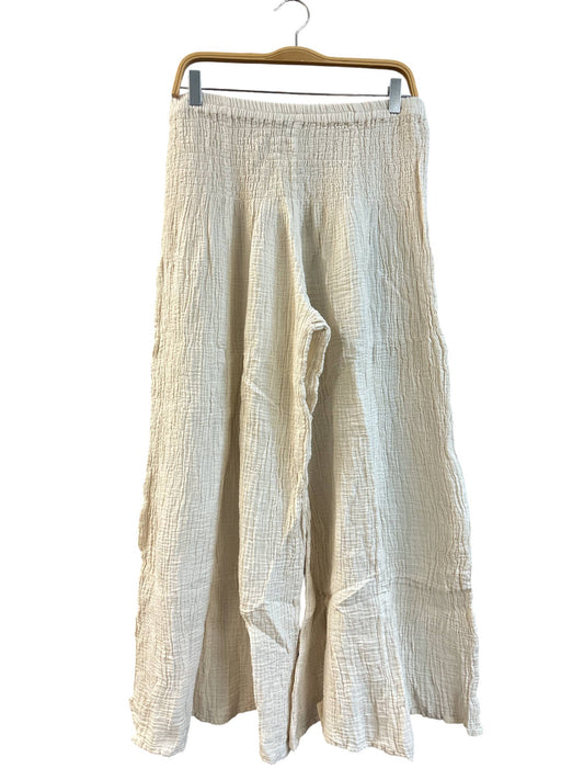 Cotton Elastic Waist OS Palazzo Pant KTK424