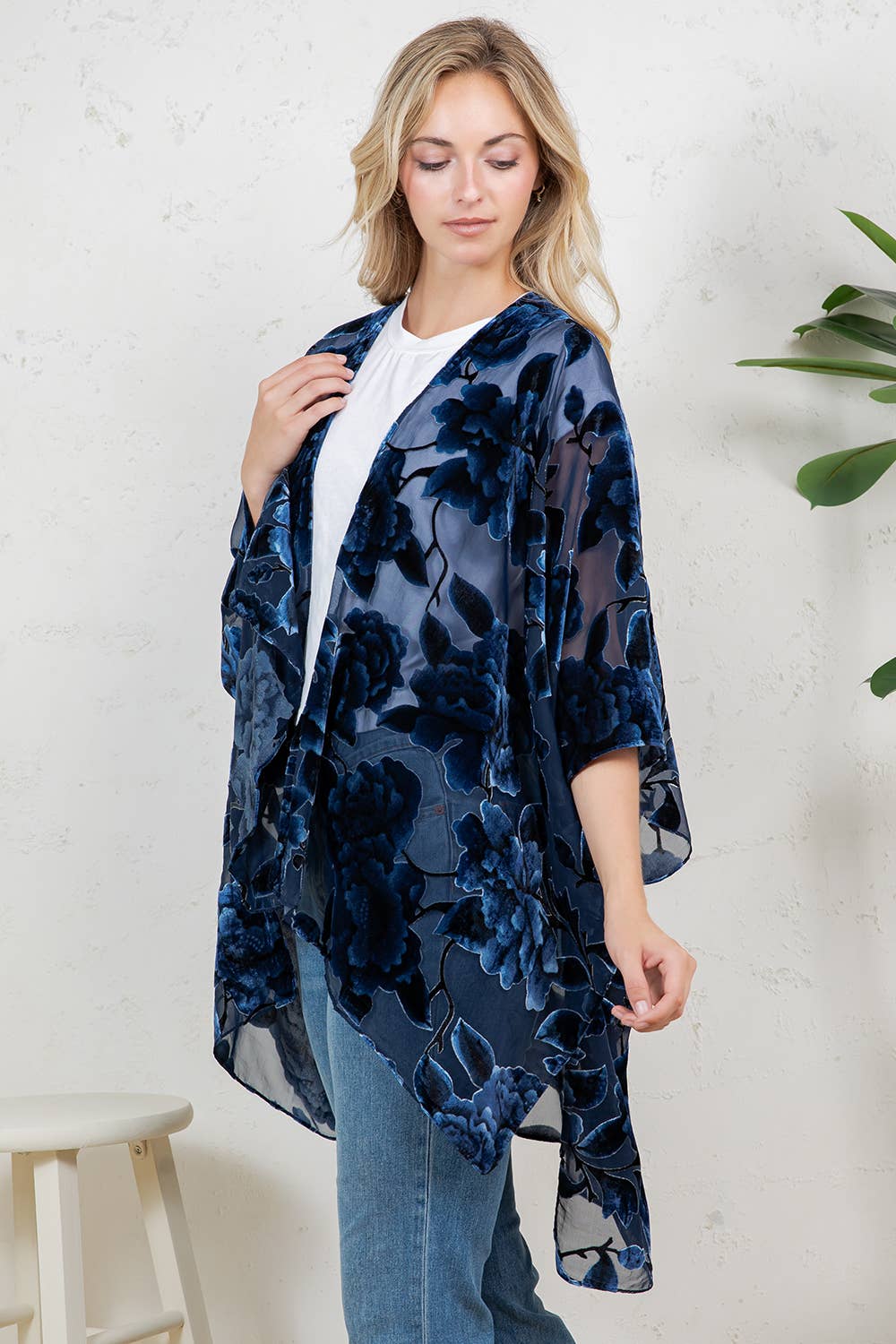 Bohemian Burnout Velvet Kimono