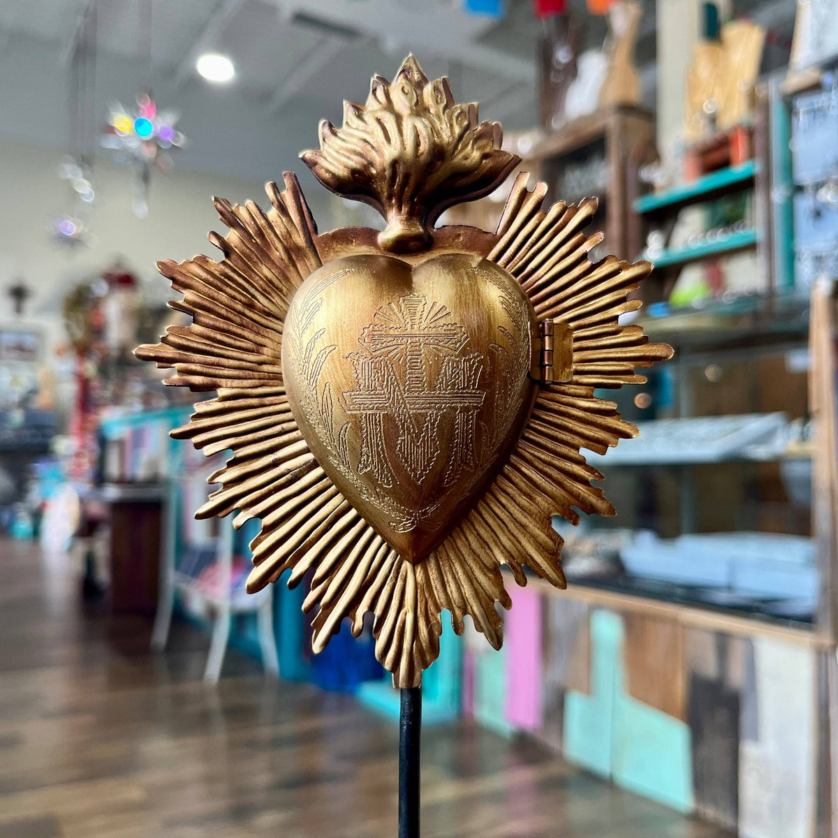 Standing Flaming Sacred Heart