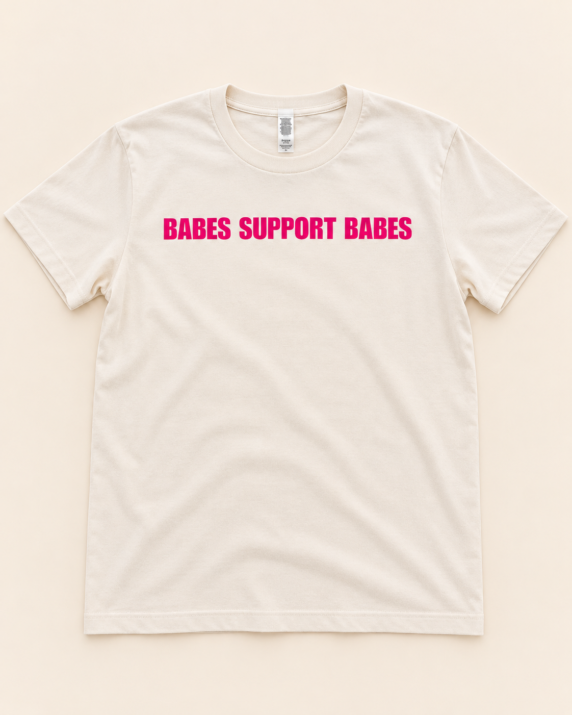 Babes Support Babes Across (cream)