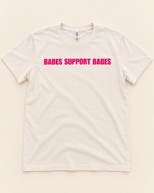 Babes Support Babes Across (cream)