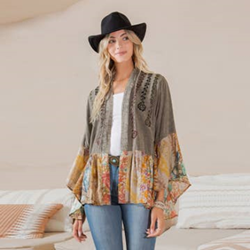 Vintage Bohemian : Patchwork Shirt Size