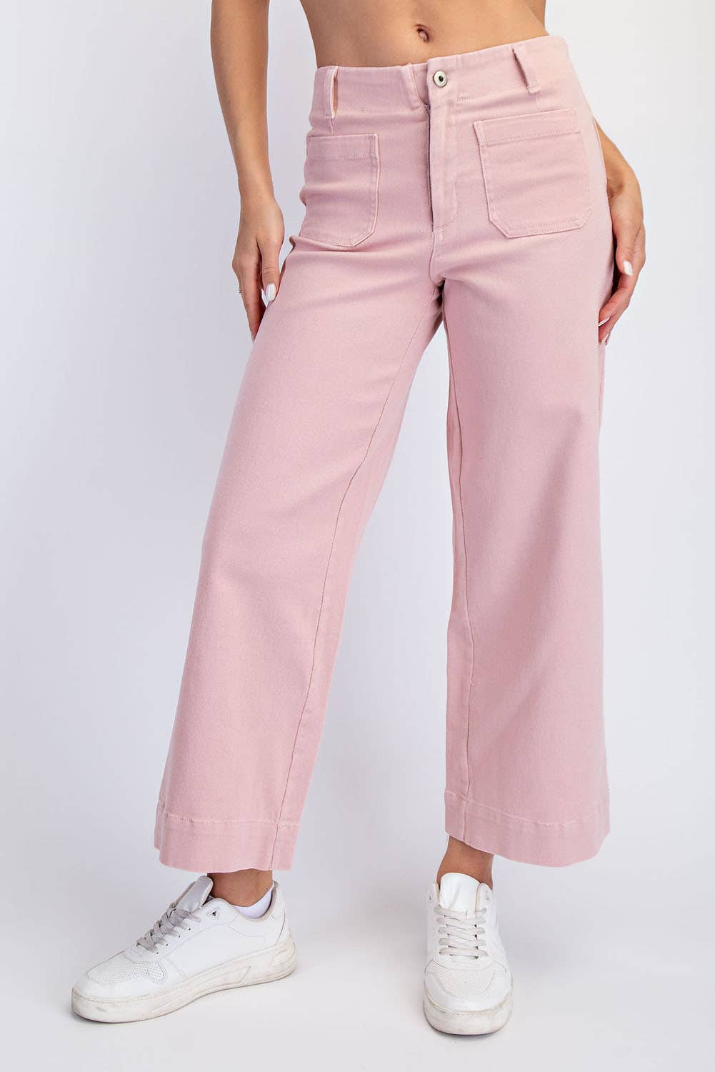 Cotton Wide Leg Ankle