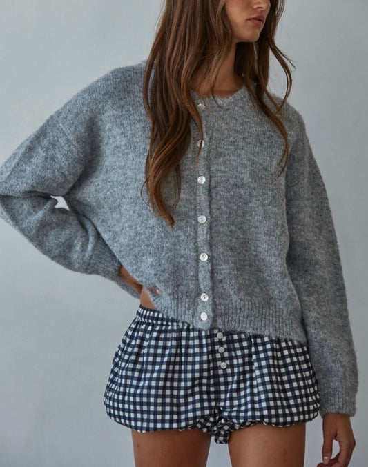 Christina's Grey Cardigan
