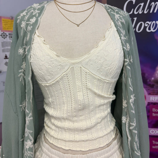 Knit Seamless Pattern Top