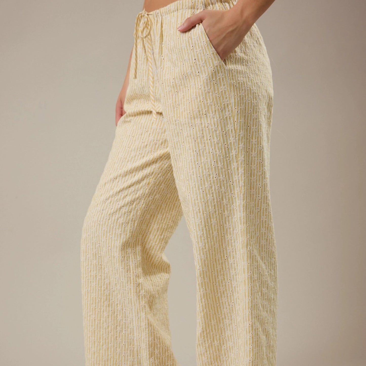 Low Waist Yellow Pants