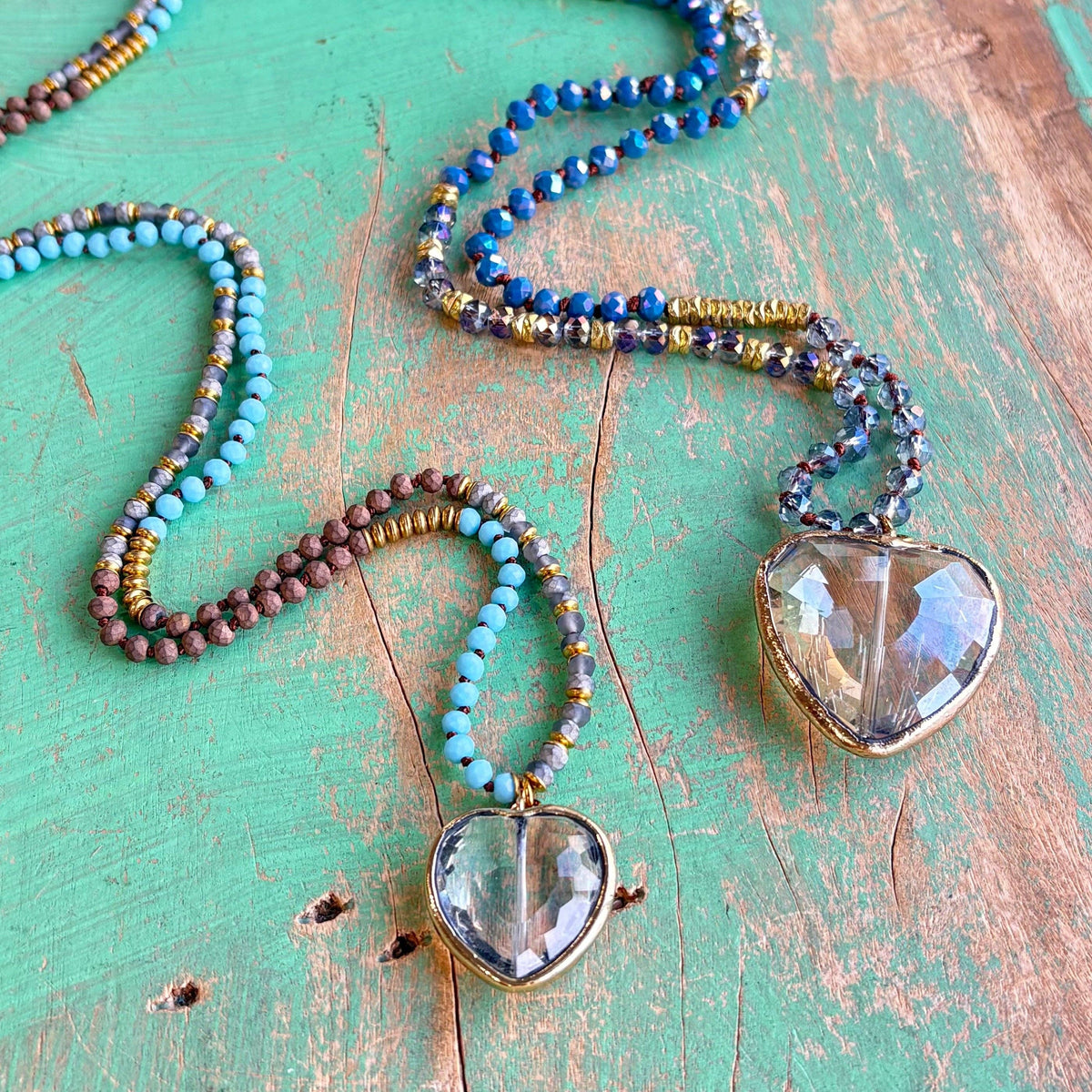 Crystal Heart Necklaces
