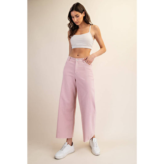 Cotton Wide Leg Ankle