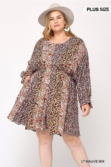 Dolman Sleeve Dress with Side Pockets