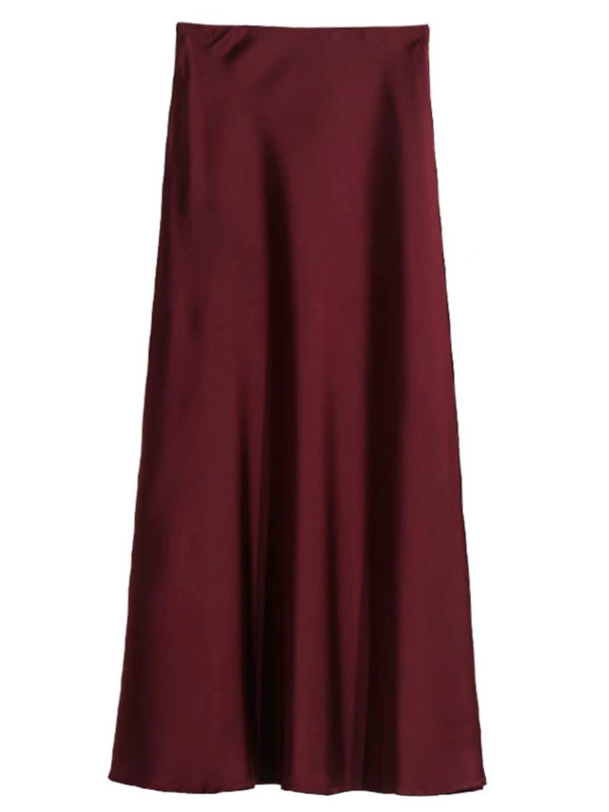 Satin Midi Skirt