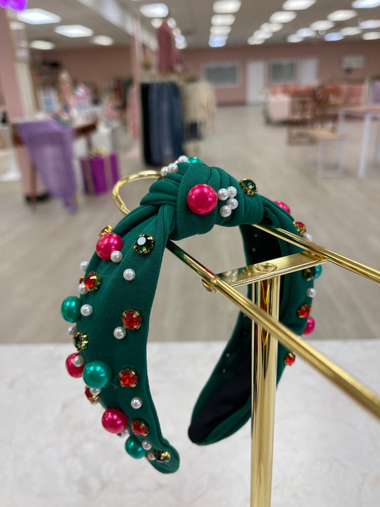 Pearl & Jewel Christmas Headband