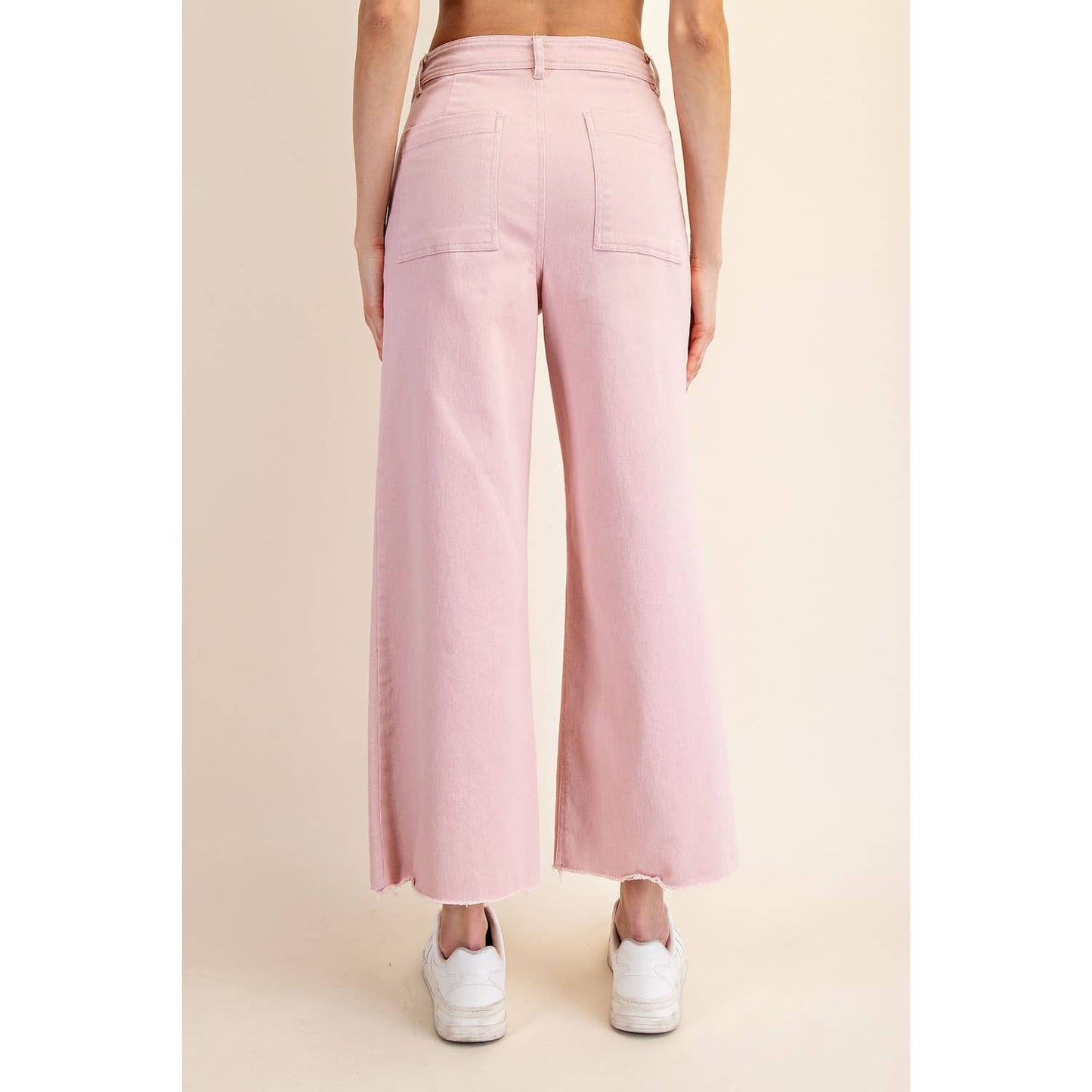 Cotton Wide Leg Ankle
