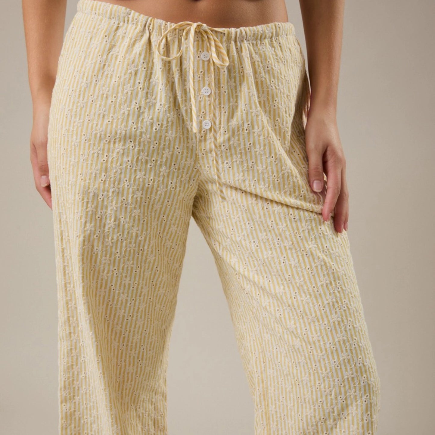 Low Waist Yellow Pants