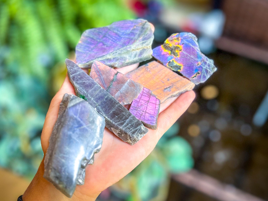 Rainbow Labradorite Slab - 220kg