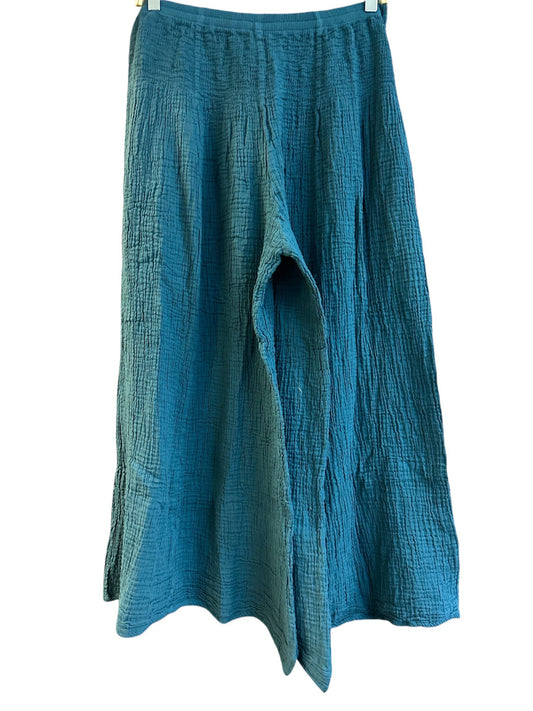 Cotton Palazzo Teal OS Yoga Pant KTK403